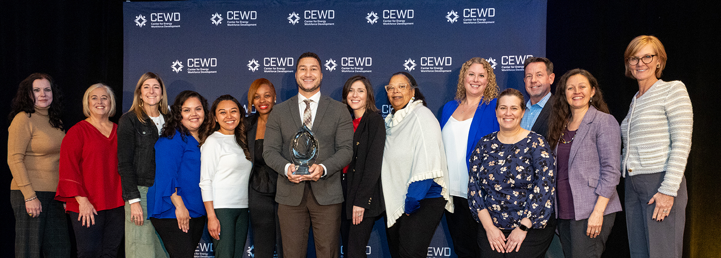 team accepting award