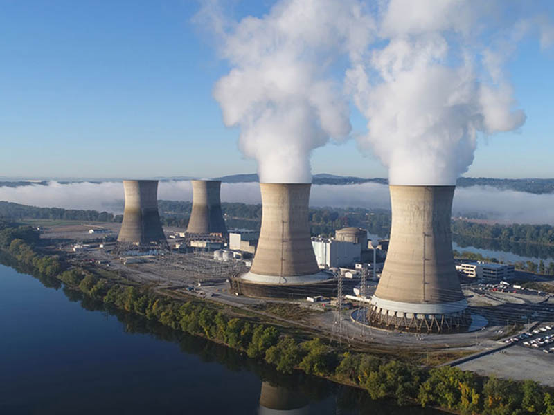 Cooling towers at Crane