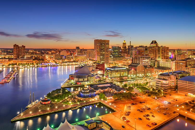 Baltimore city skyline