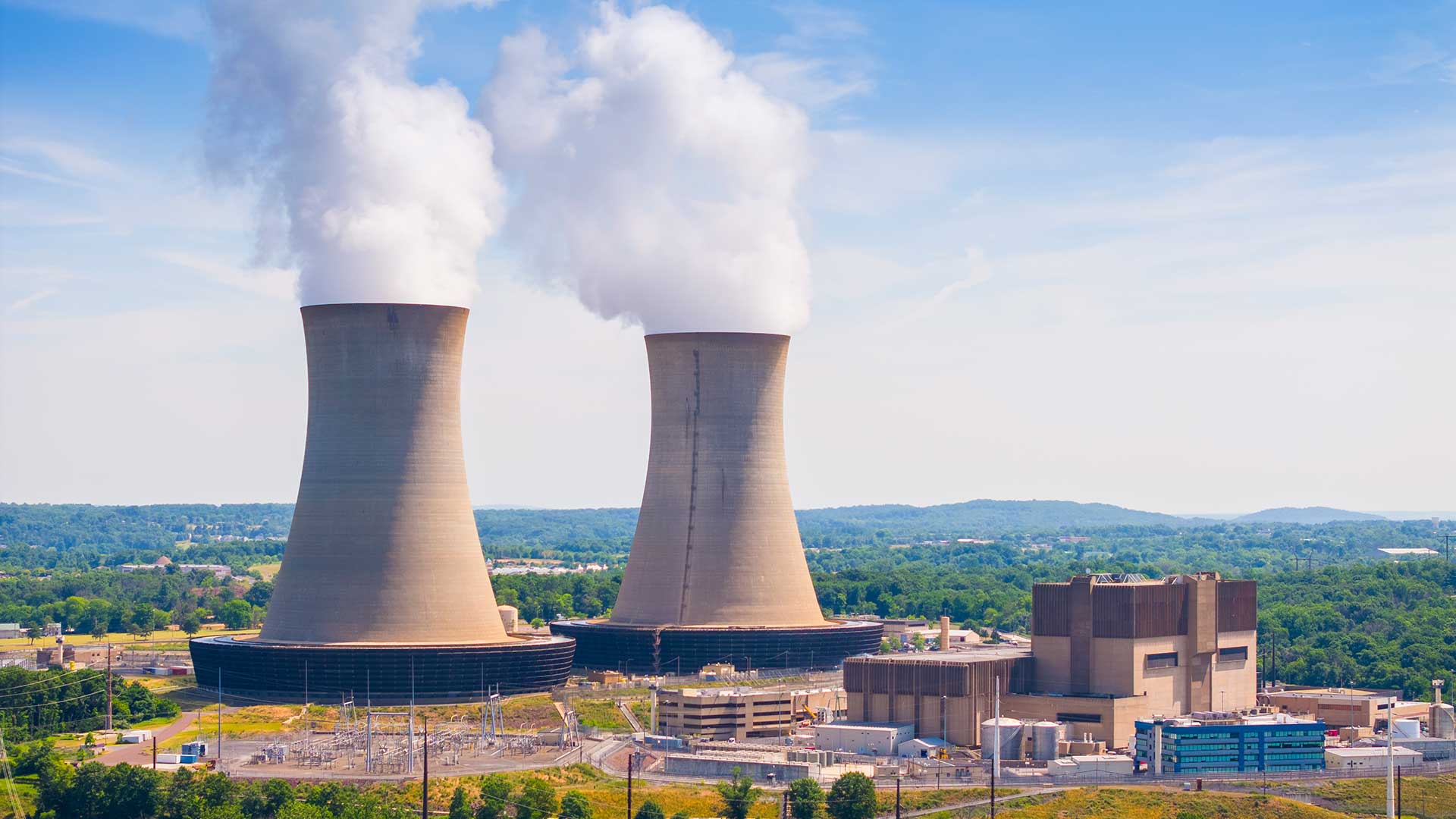 two cooling towers at limerick clean energy center