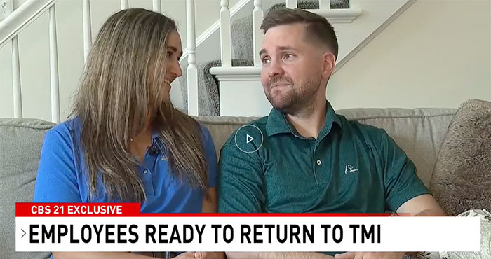 Crane couple return to clean energy center