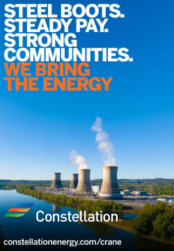 Advertisment for We Bring the Energy Campaign for Crane Clean Energy Center