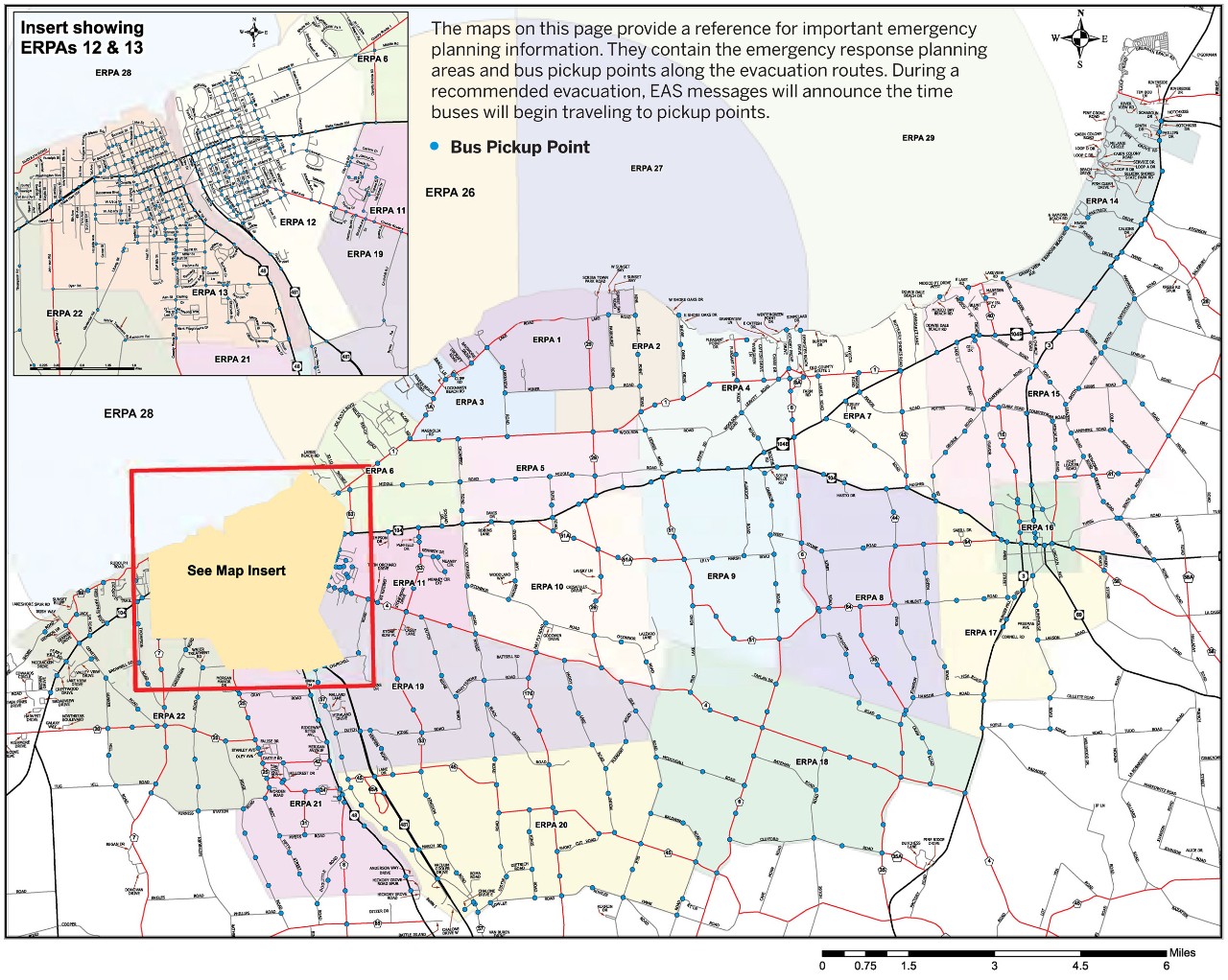 Nine Mile Point Evacuation Map