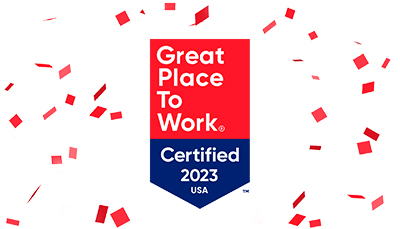 a great place to work. certified 2023.