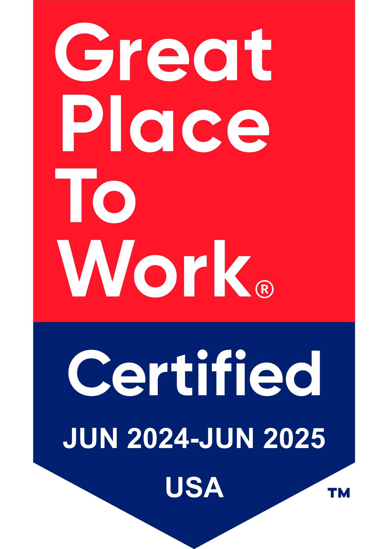 Great Place to Work Certified 2024-2025