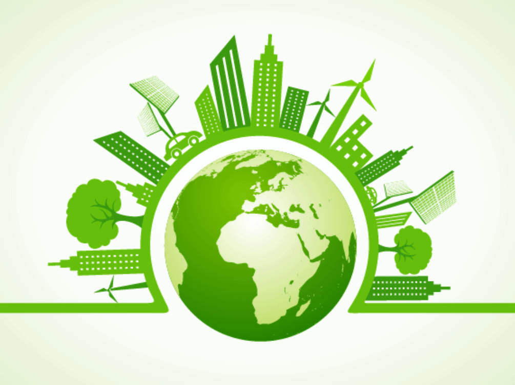 green power energy represented by globe