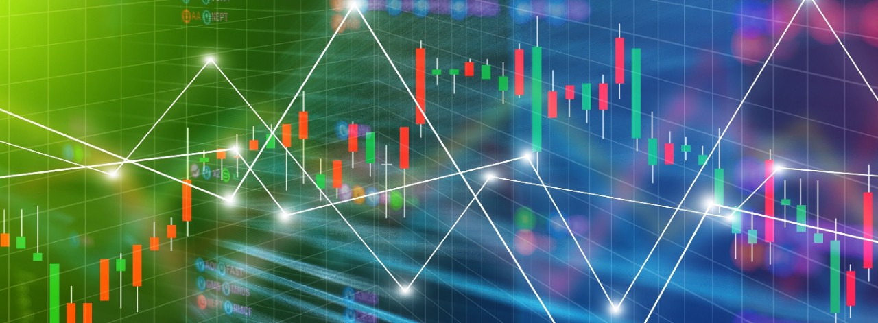 World economics graph chart background. business Finance concept.