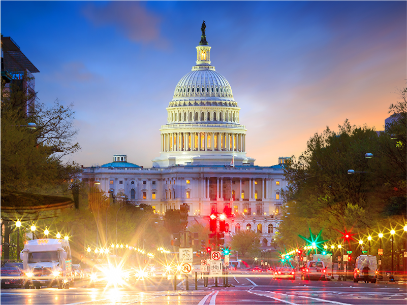 The capital in D.C. 